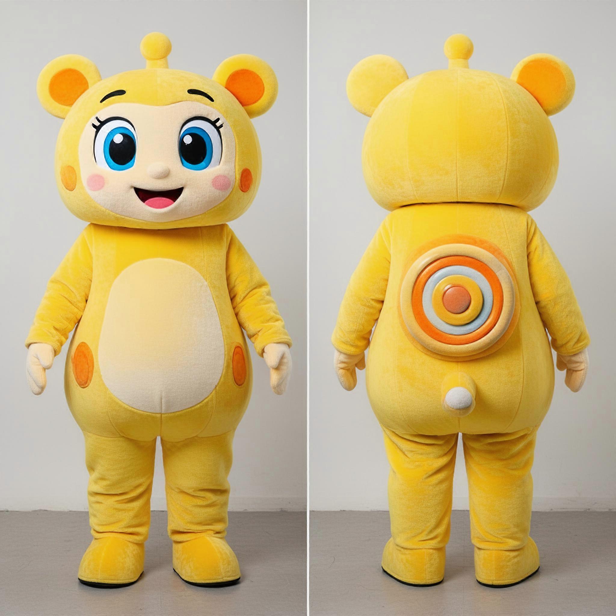 MASTICOT Butter Yellow Rounded Gyro Mascot