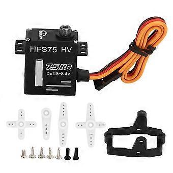 7,5 kg RC-Servo Vollmetall, hohes Torsionsmoment, Ersatz-Servo für ferngesteuerte Autos, kompatibel mit Traxxas TRX4M 1/18 RC-Car, DC 4,8–8,4 V