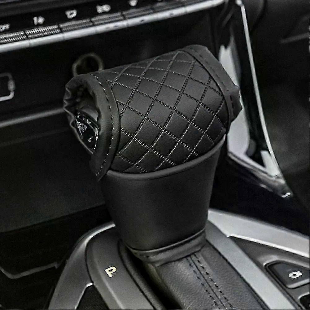 Universal PU Leather Shifter Cover NonSlip
