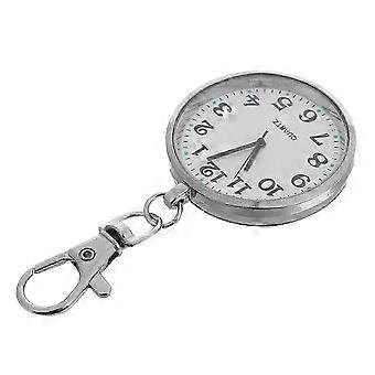 Vintage Analog Pocket Watch Keychain compatible with Elderly Kids Exams Learning Nursing