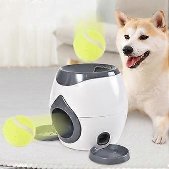 Straight Tennis Dispenser for Dogs - Reward Machine, Dog Treat Machine, Ball Thrower, Interactive Fun Toy, Orange Ribbon - 2 Tennis Balls + 1 Pet228