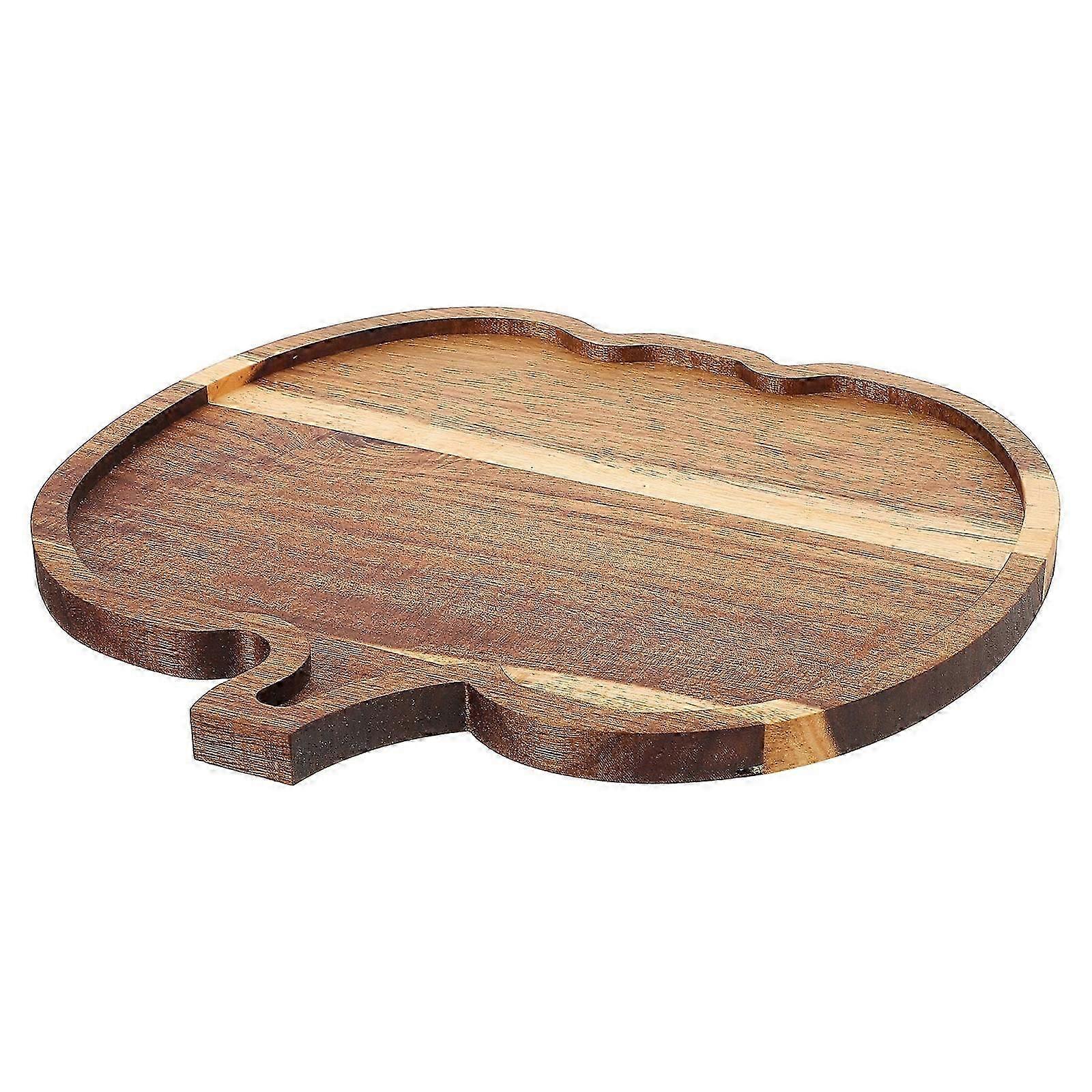 3Pcs Rustic Halloween Pumpkin Wooden Serving Platter