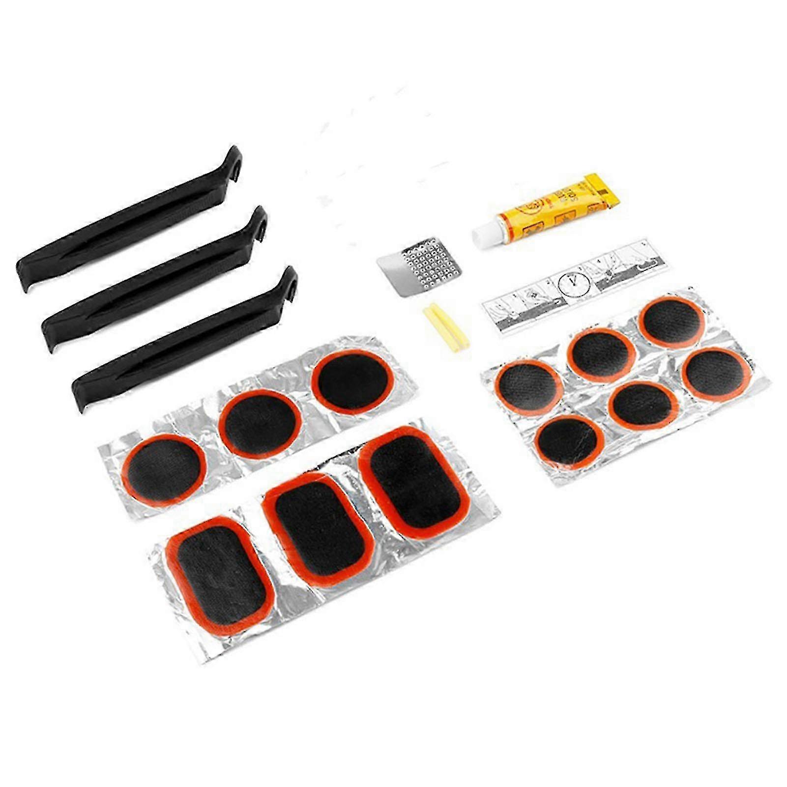 Compact 15-Piece Bike Tyre Mend Kit
