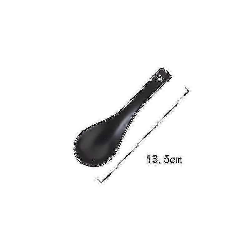 Black Ceramic Nordic Table Spoons