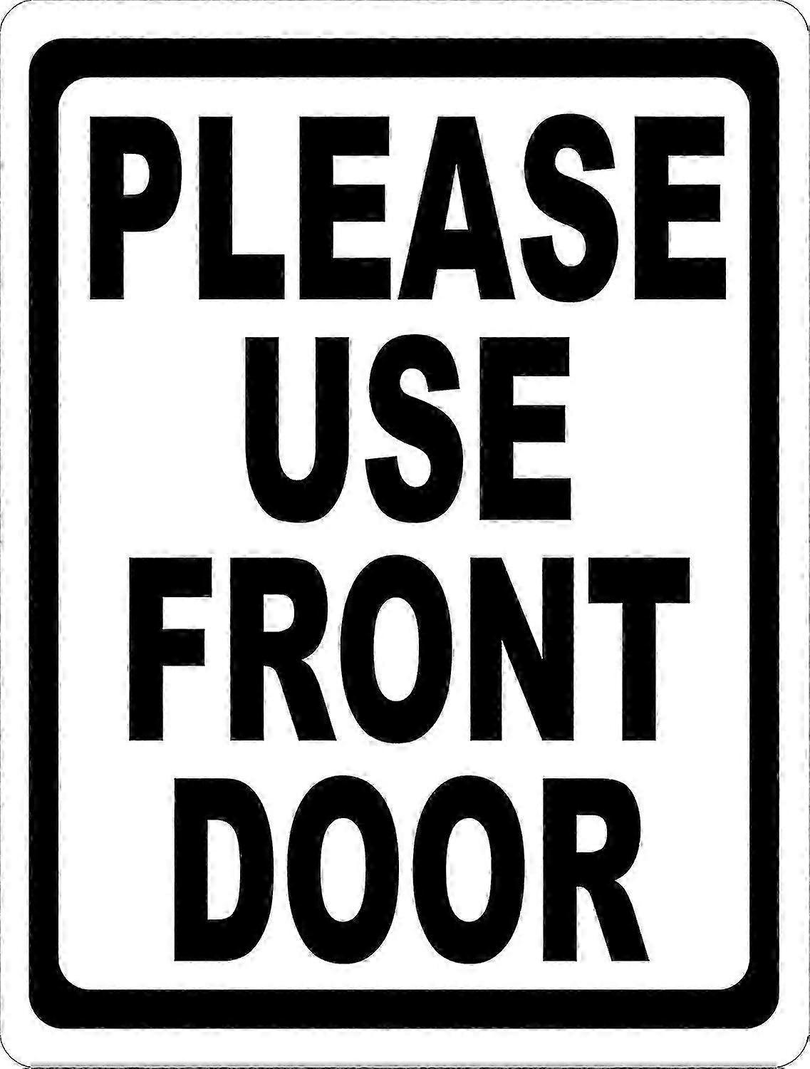 Rounded-Corner Aluminum Door Sign