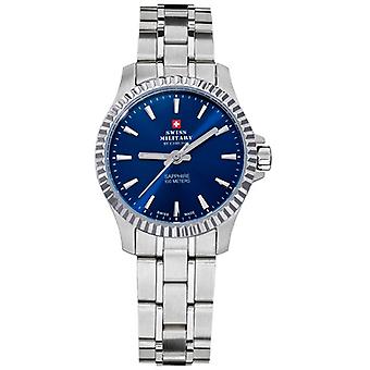 Swiss Military Quartz analoge vrouw horloge met SM 34020.03 roestvrijstalen armband