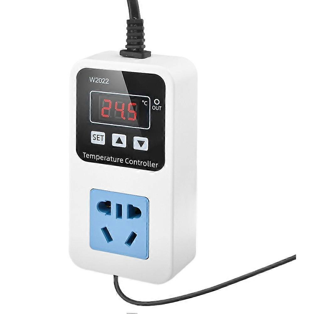 A84E-W2022 Digital Temperature Humidity Controller Socket Thermostat Regulator Temperature Humidity Controller EU Plug