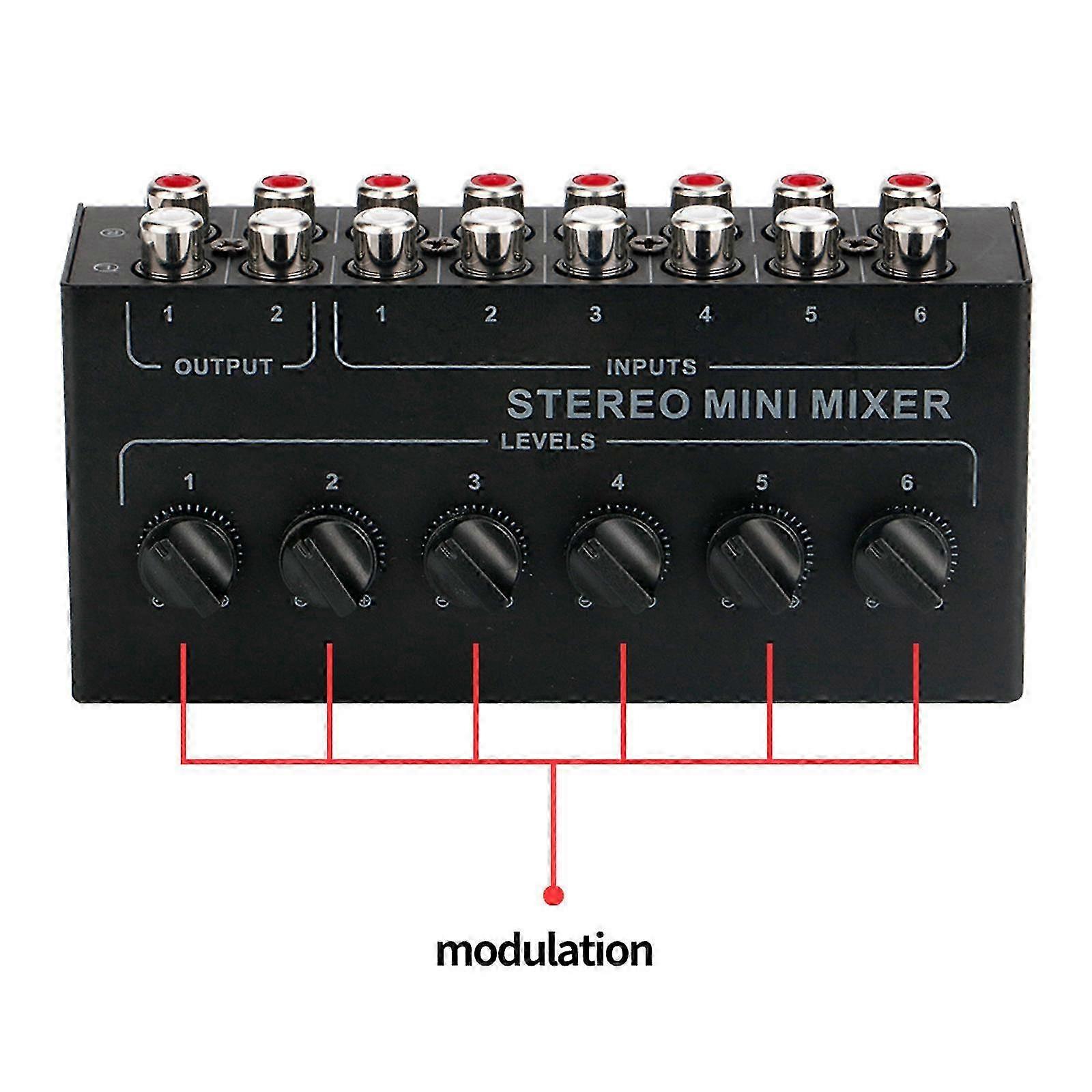 Compact Metal Stereo Mixer