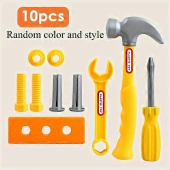 Plastic Pretend Tool Set 10 Pc
