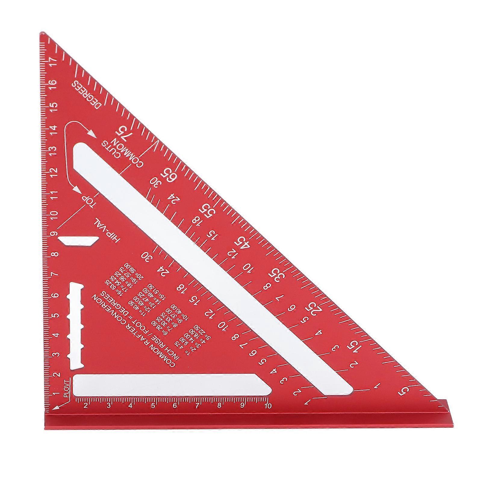 7 Inch Dual-Scale Aluminum Triangle Square