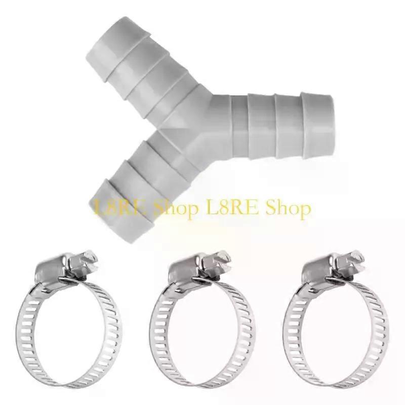 L8RE Drain Connector Various Outlet Y Design Plastic Texture Suitable compatible with Pipe