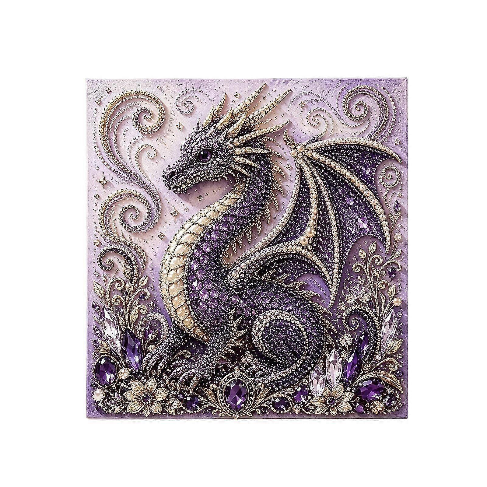 Purple Dragon 3D Crystal Art Kit