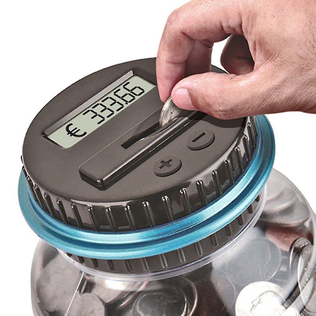 Electronic Digital Piggy Bank Lcd Display Electronic Counting Coin Bank Money Saving Box For Coin Jar Counter Best Gift Usd Euro
