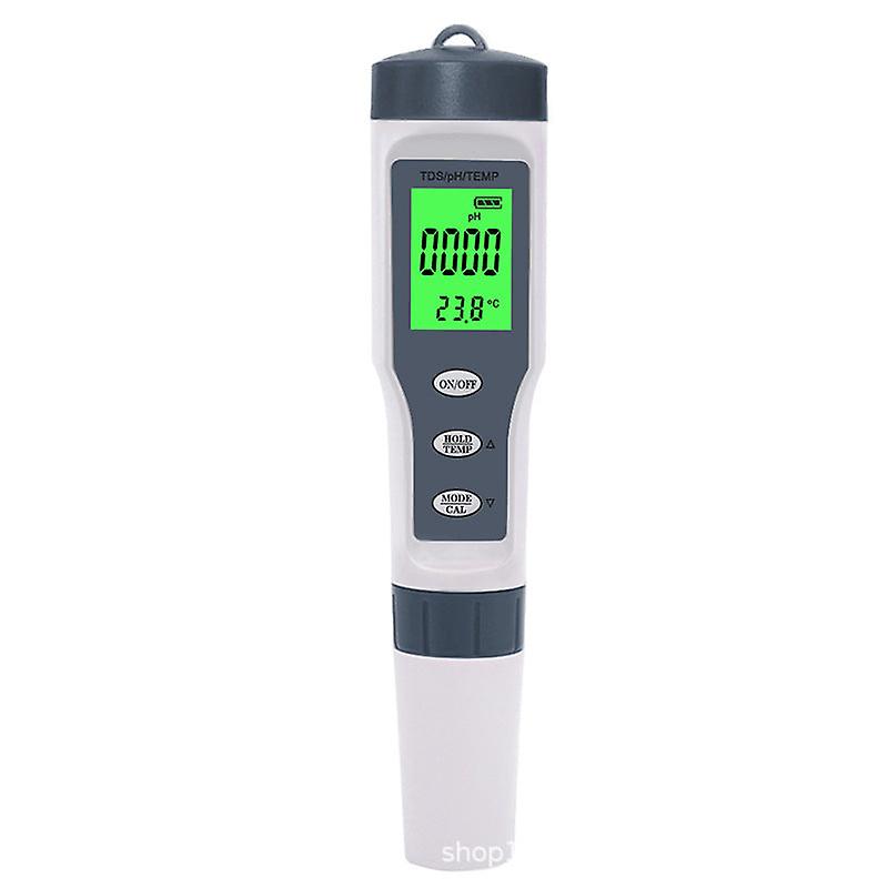 3 In 1 Tds Ph Meter Ph/tds/temp Meter Digital Water Quality Monitor Household Ph Tester Backlight For Pools Drinking Aquariums
