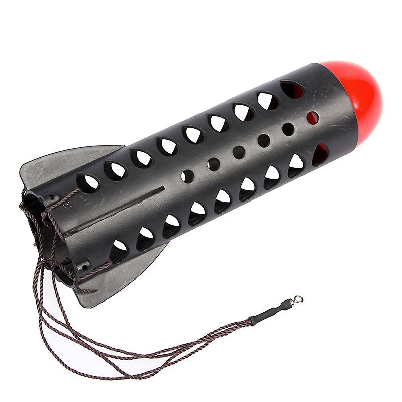 Carp Bait Rocket Bait Spod, Carp Fishing Rocket Feeder(1pc, red and black)