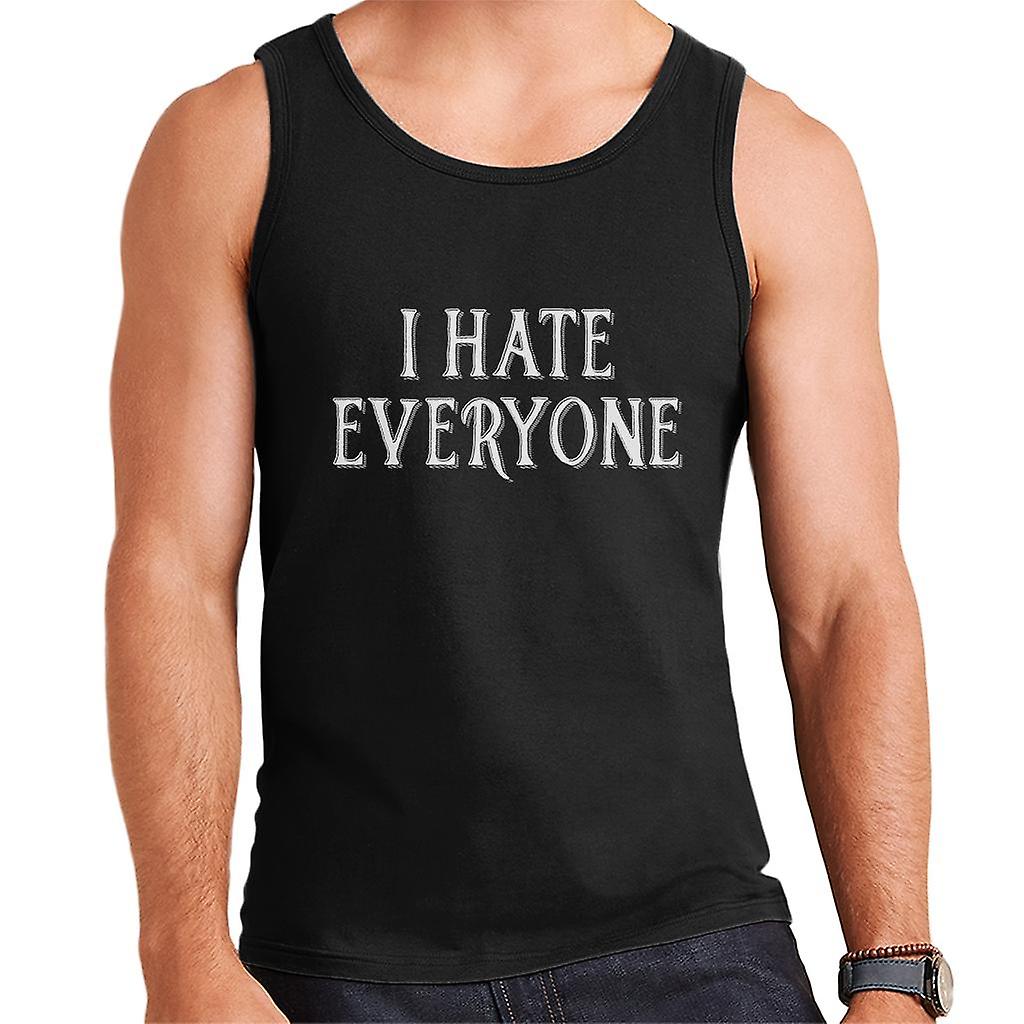 I Hate Everyone Slogan Men's Vest