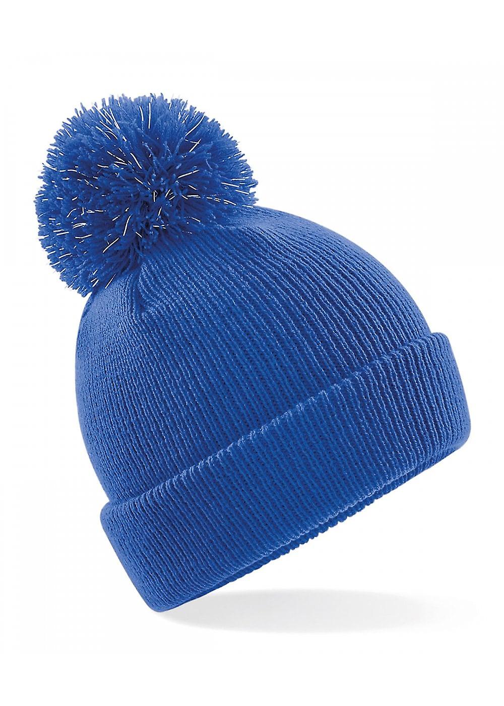 Men's Beechfield Junior Reflective Bobble Beanie B406B