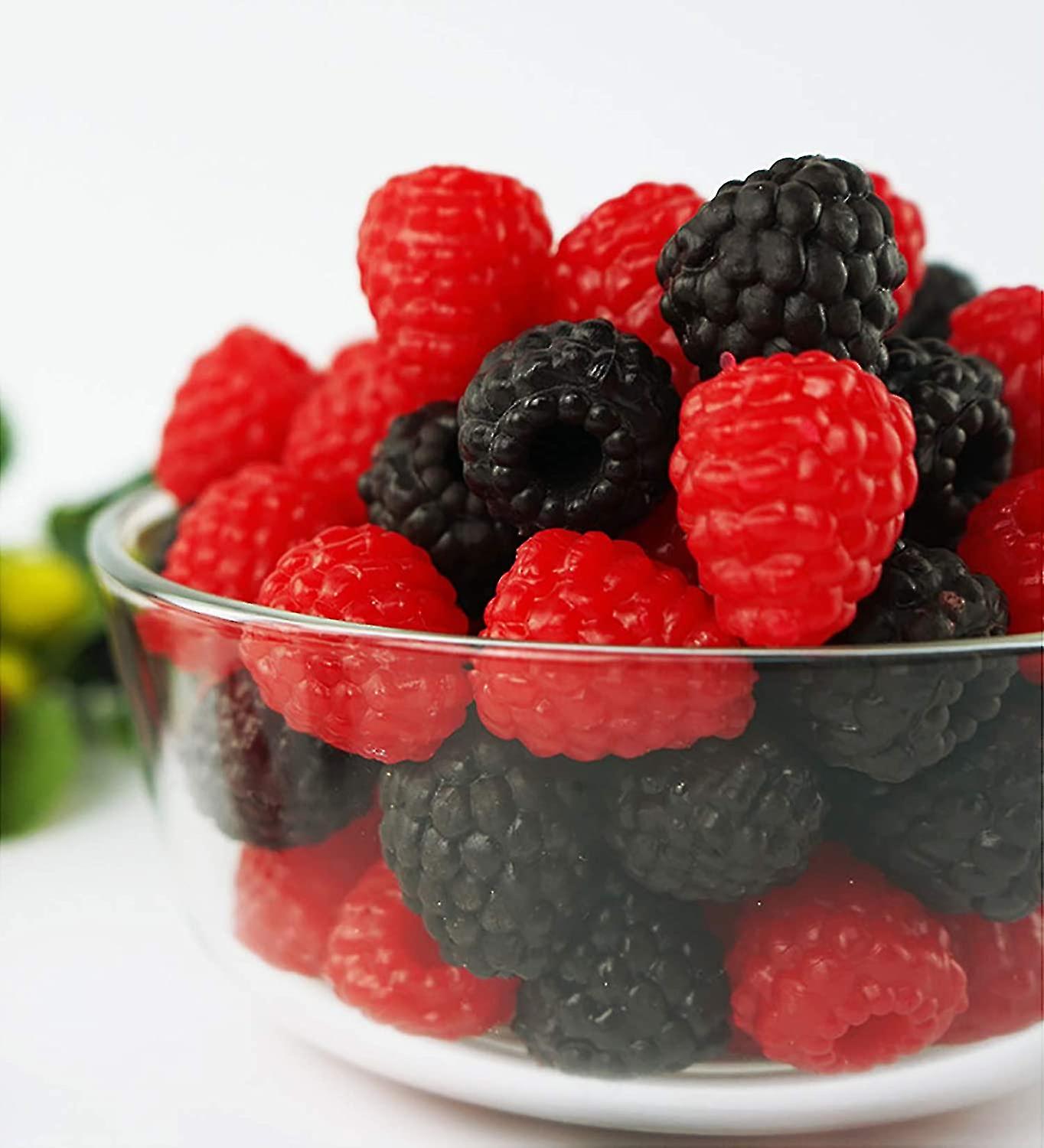 30pcs Artificial Fake Raspberry Model, 0.95inchx1inch Each, Simulated ...