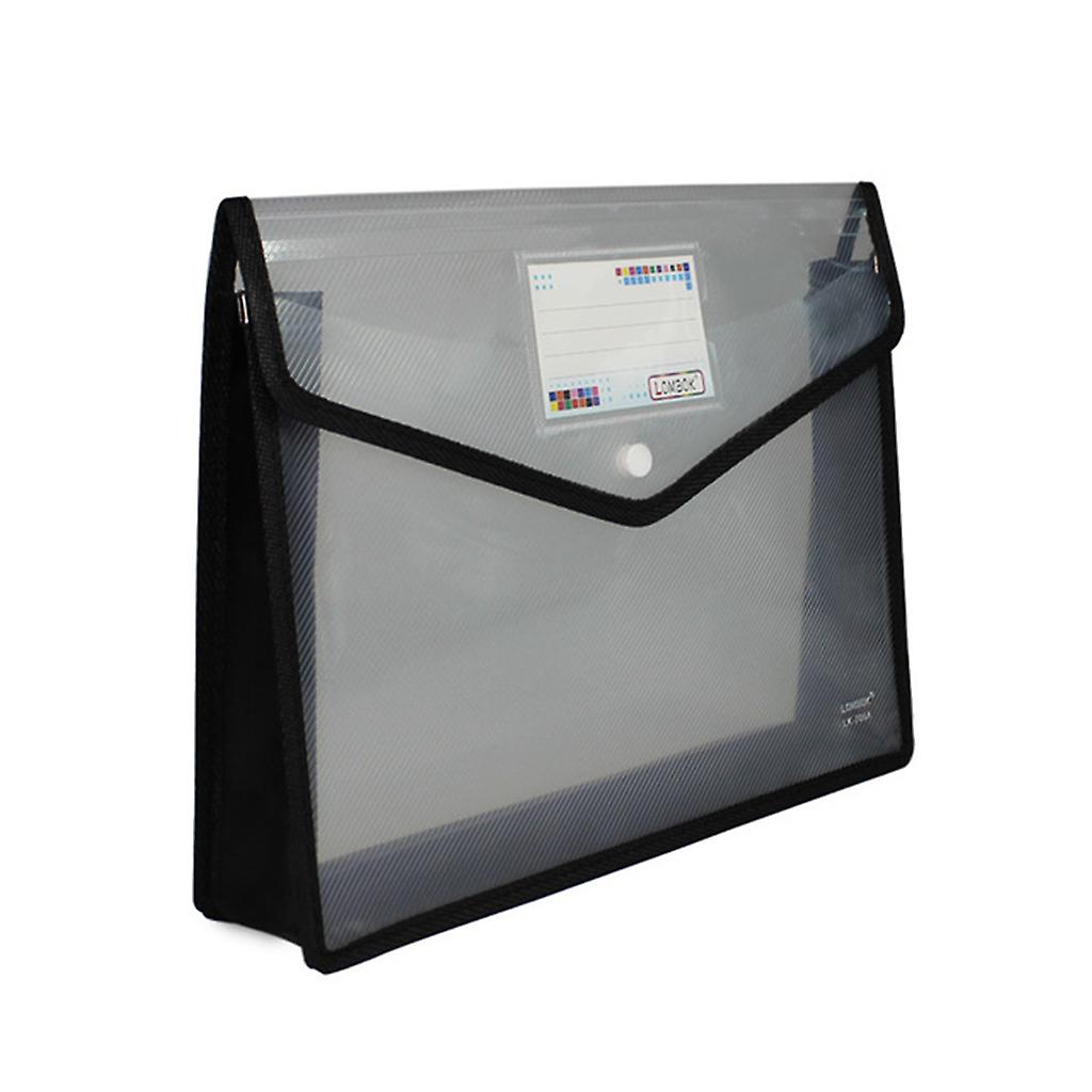 A4 B4 Transparent Document Storage Organizer Three-Dimensional Plastic File Bag