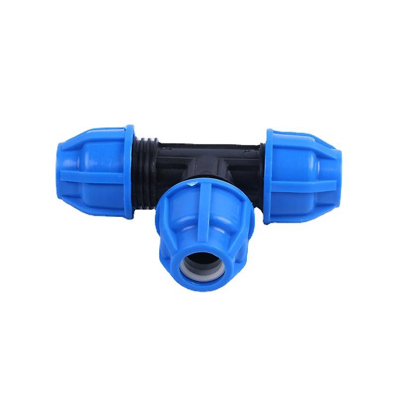 4 sets, PE push-in quick connector, 3-way connector, blue black