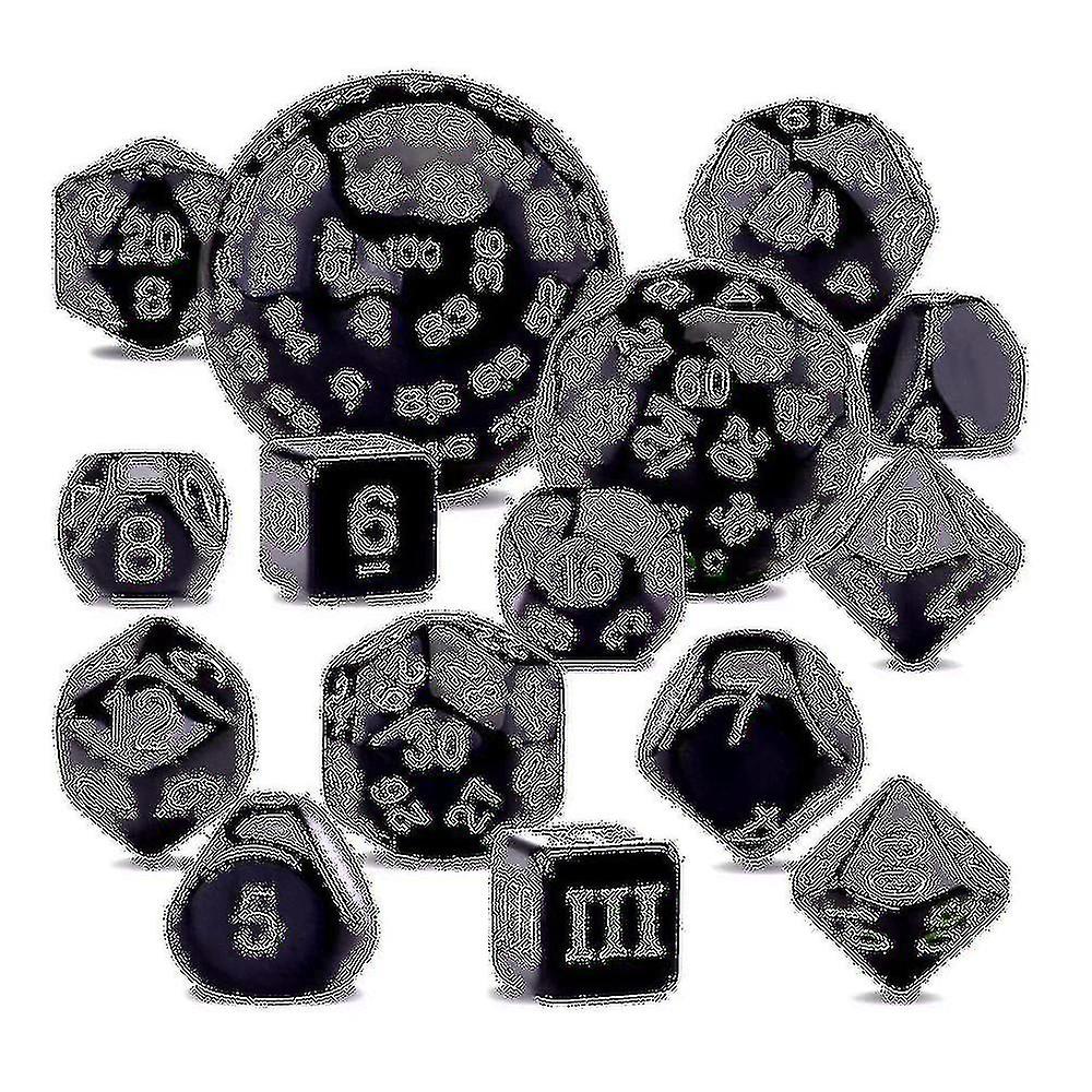 15 stuks complete polyhedrale dobbelstenen set D3-d100 spel dobbelstenen set voor rollenspel tafelspellen accessoire