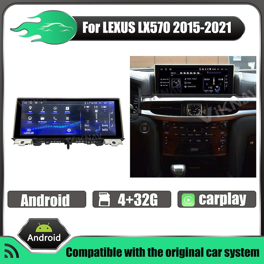 2 din Android Car Radio GPS For Lexus LX570 2015 2016 2017-2021 Navigation Multimedia System WIFI head unit stereo reciever