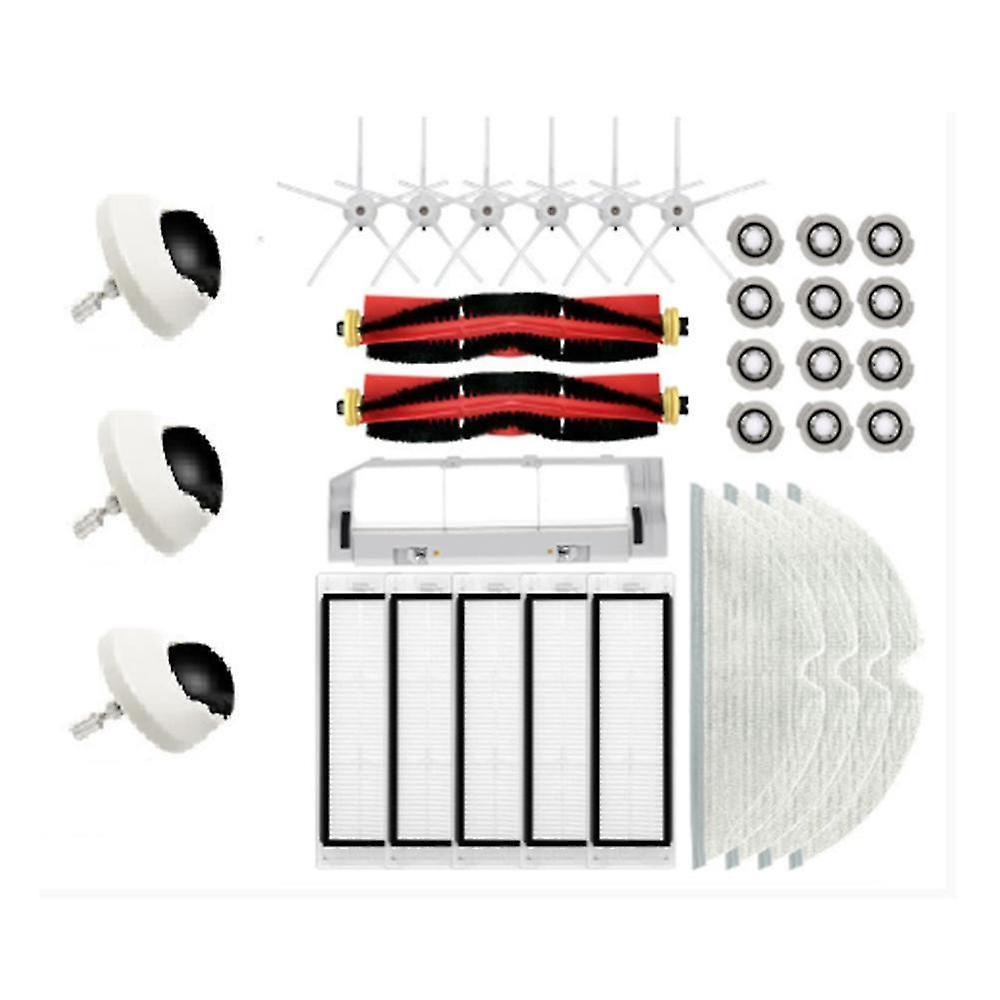 For S50 T7pro T6 P5 S5 Vacuum Cleaner Main Side Brush Hepa Filter Mop Cloth Part 2x Roller 3x Unive