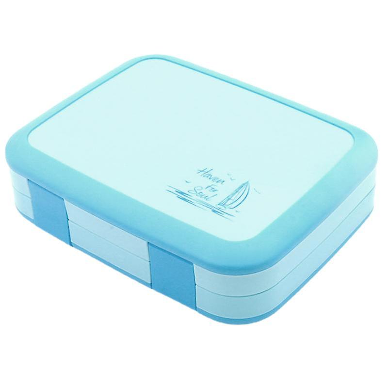 800ml Leak-Proof Bento Box with Compartments PP Picnic Fruit Lunch Container for Office
