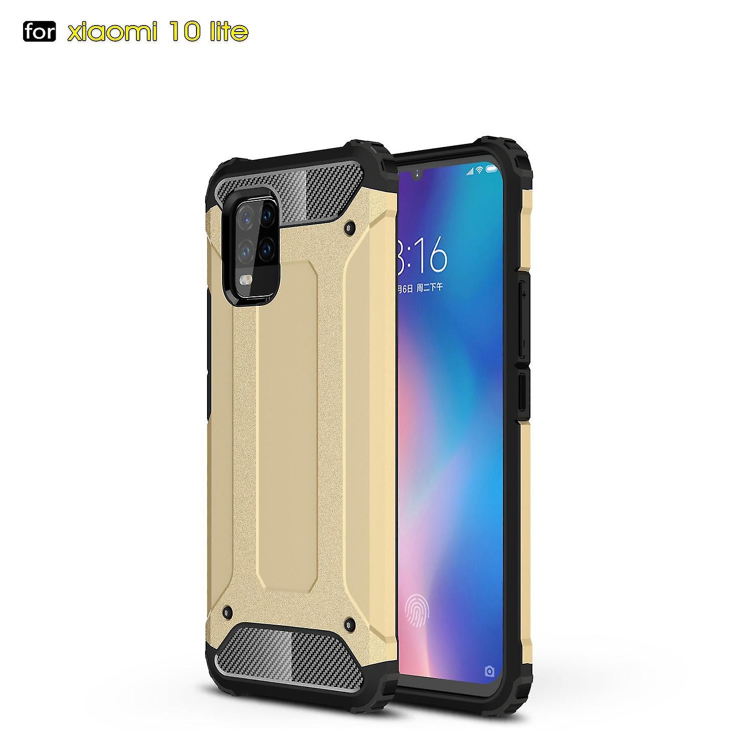 Case For Xiaomi Mi 10 Lite Flip Protective Handytasche Case Etui Military Shockproof Bumper - Blue