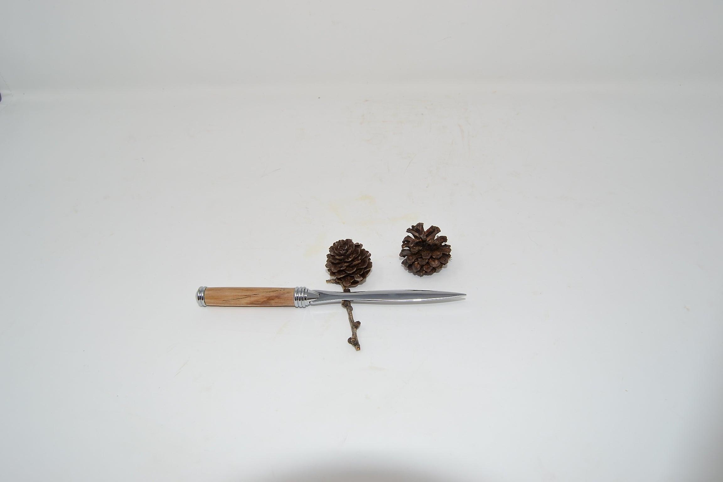 Ouvre-lettre en bois Atlas Cèdre Fait main Personnalisable