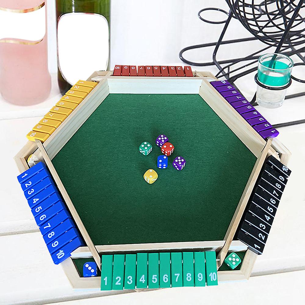 Wooden Board Dices Game Educational Dices Arithmetic Game for Children Playing
