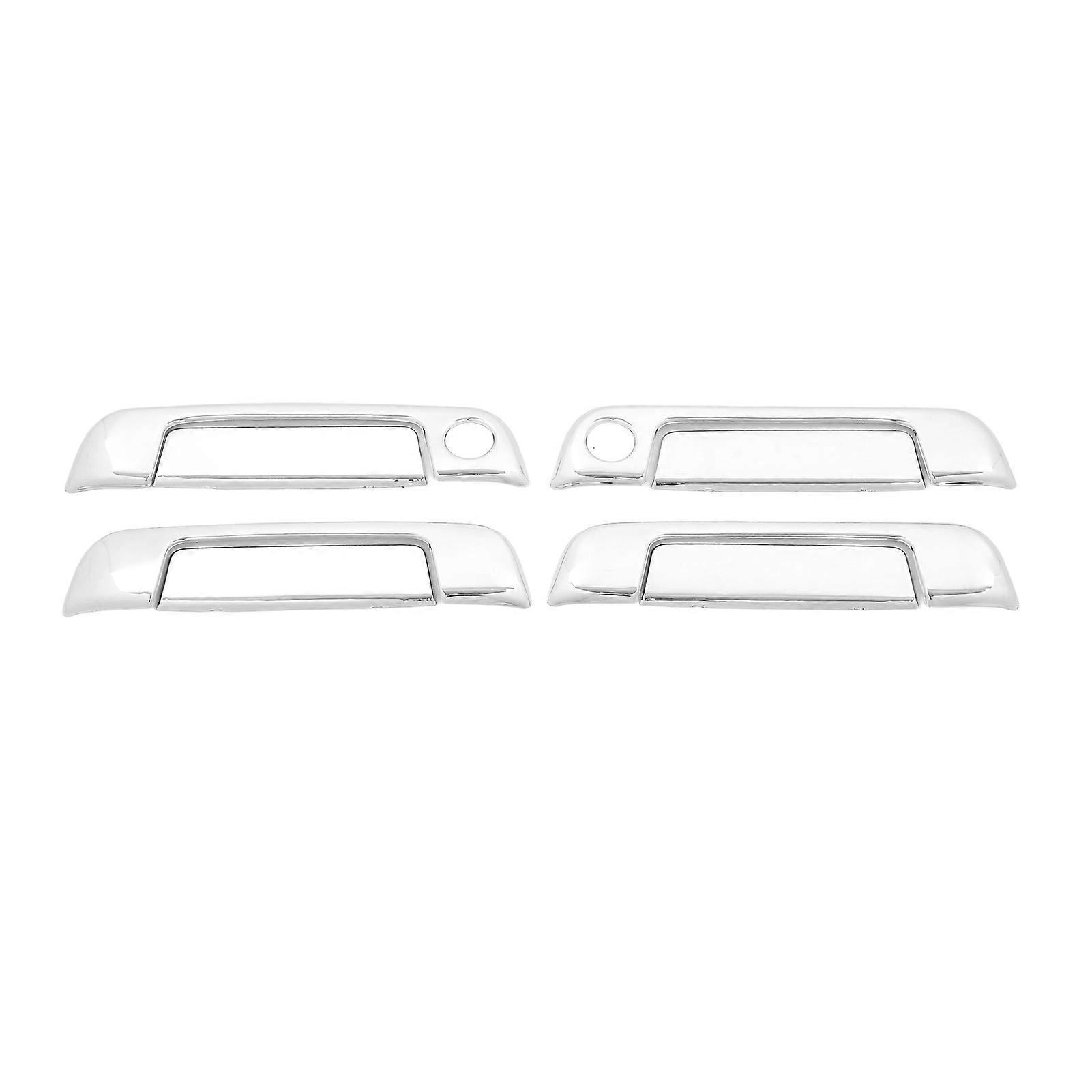 4 Sets Exterior Door Handle Cover ABS Chrome Weatherproof Replacement for E32 E34 E36