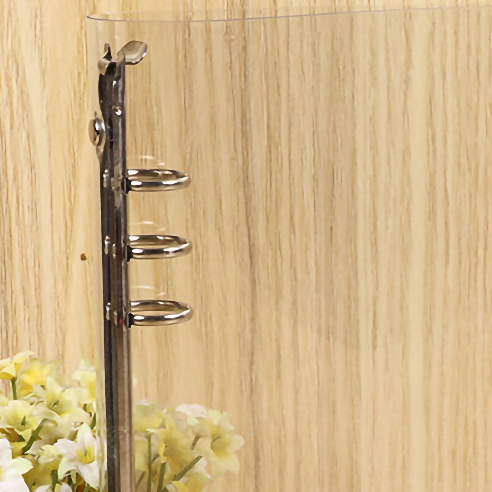 Transparent A5 PVC Binder Cover with Snap Design, Eco Friendly