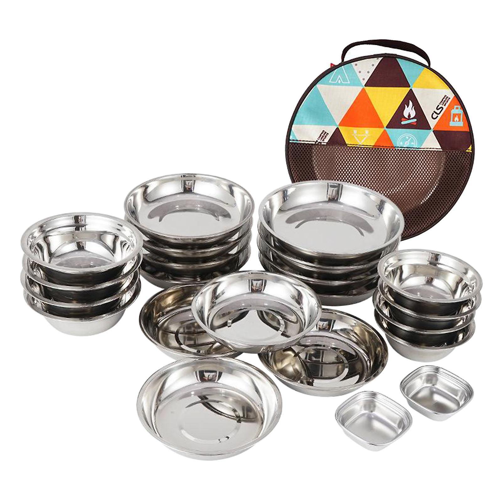 22 Pieces Camping Cookware Set - Portable Mess Kit