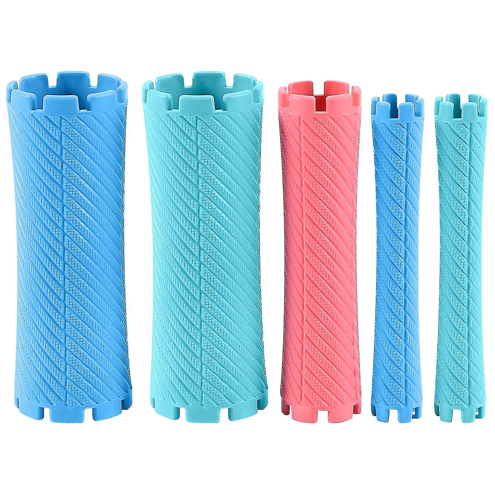 100 pcs/set 10 Tailles Cheveux Perm Tiges Kit Froid Permanent Bar En Plastique Bigoudis Rouleaux Set Vague Moelleux C-YUHAO
