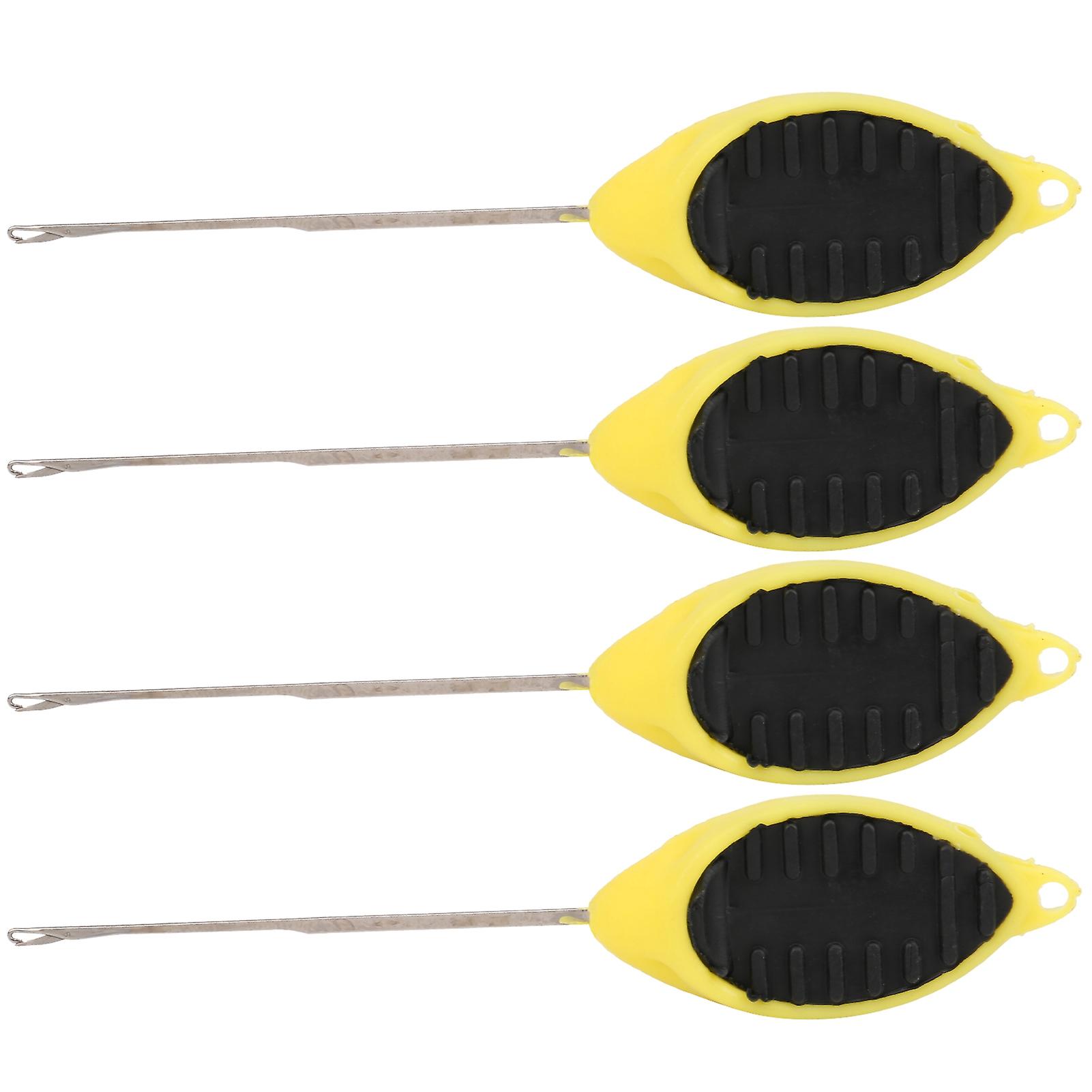 Fishing Rigging Tool 4pcs Threading Crochet Hook Single Head Rigging Needle Portable Fishermen Fishing Tool Rigging Crochet