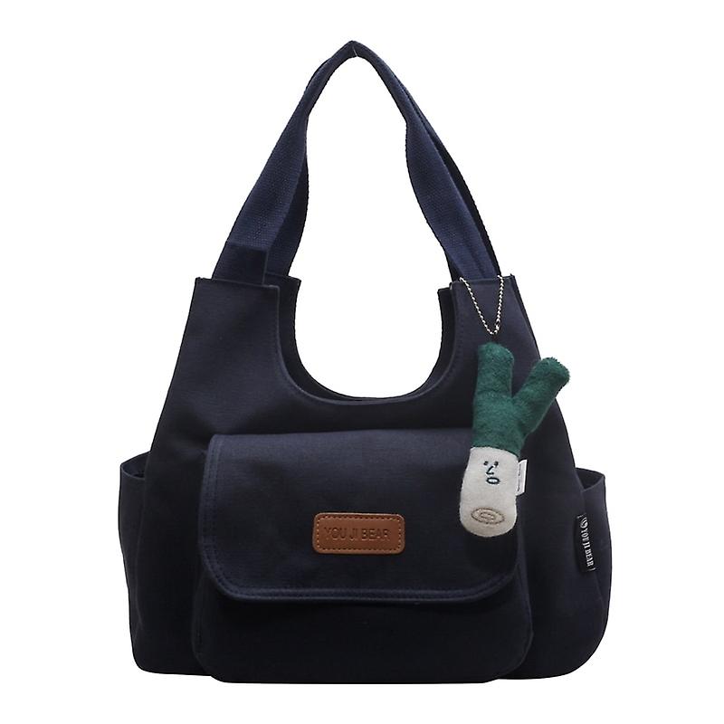 Handbag Women Canvas Shoulder Bag Summer Purses And Handbags With Pendent Multi Pockets Hobo Tote Bag Large Capacity Class Pack