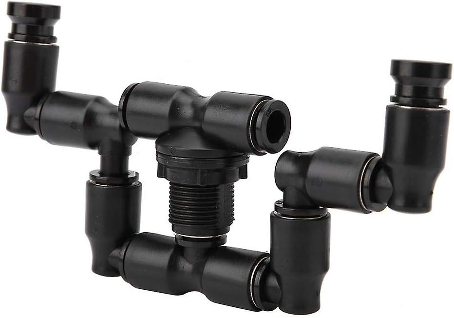 Reptiles Misting Nozzles, 360 Adjustable Fogger Mist Sprinkler System Cooling Humidification Anti-drying Connect 1/4 Tub for Reptiles Amphibians Plant