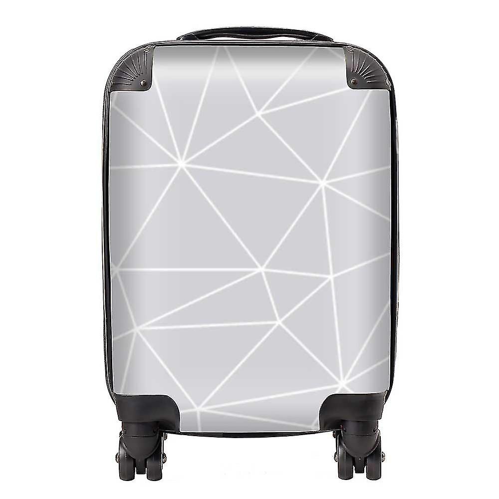 Geometric Triangle Pattern Suitcase