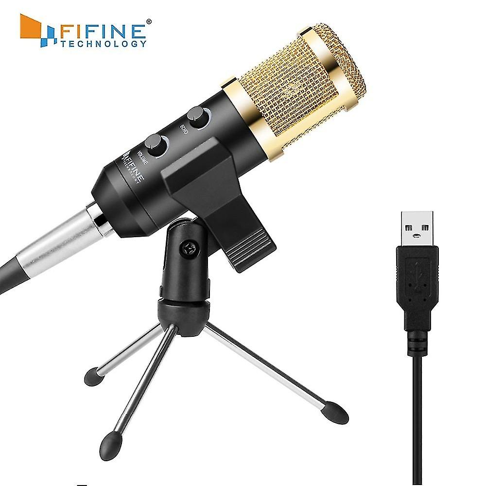 Fifine Plug &amp; Play Desktop Usb Microphones For Pc/computer(windows, Mac, Linux Ox), Podcasting, 