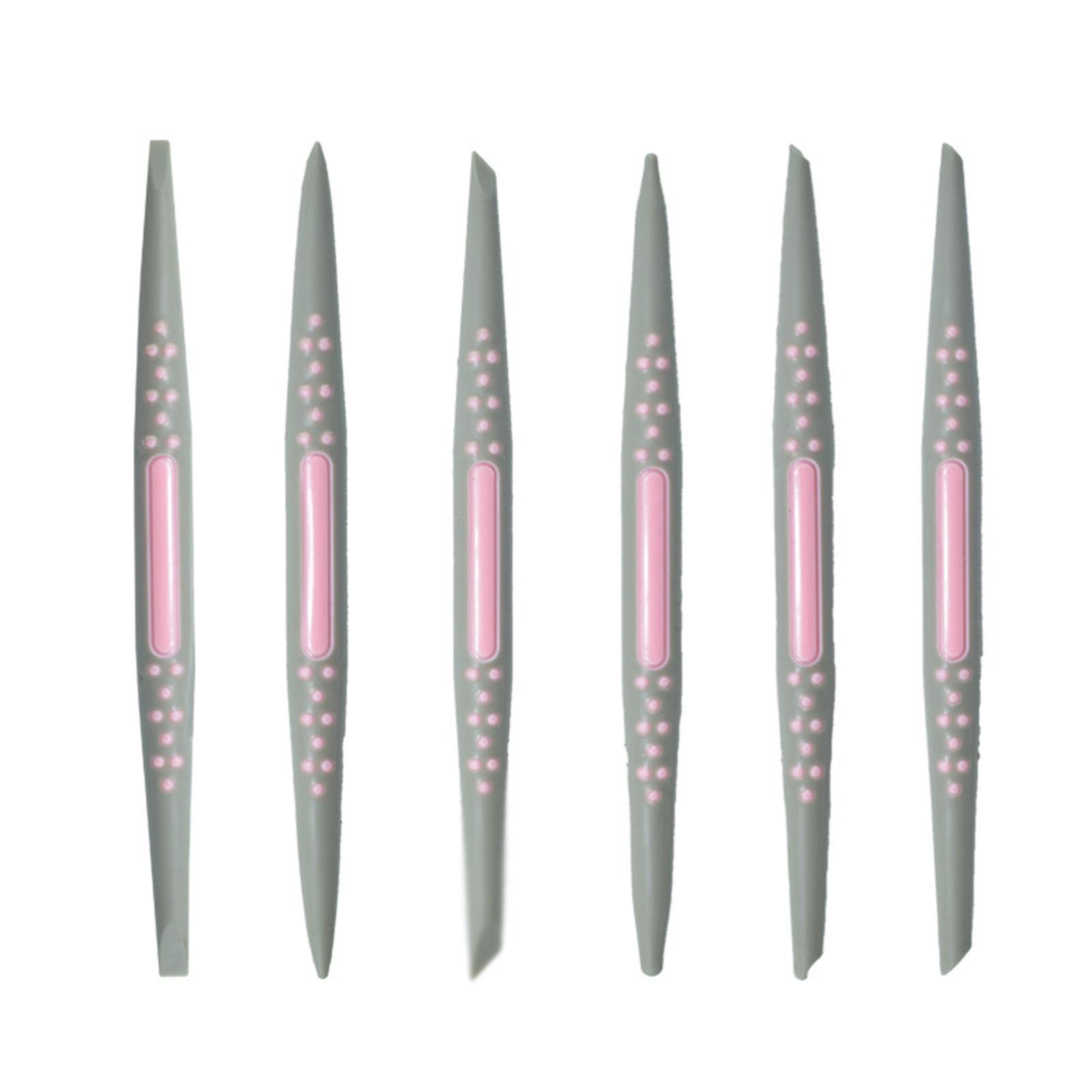 6pcs/set Cake Decorating Tools Double Head Non-slip Plastic Shaping Modeling Sculpture Set For Home
