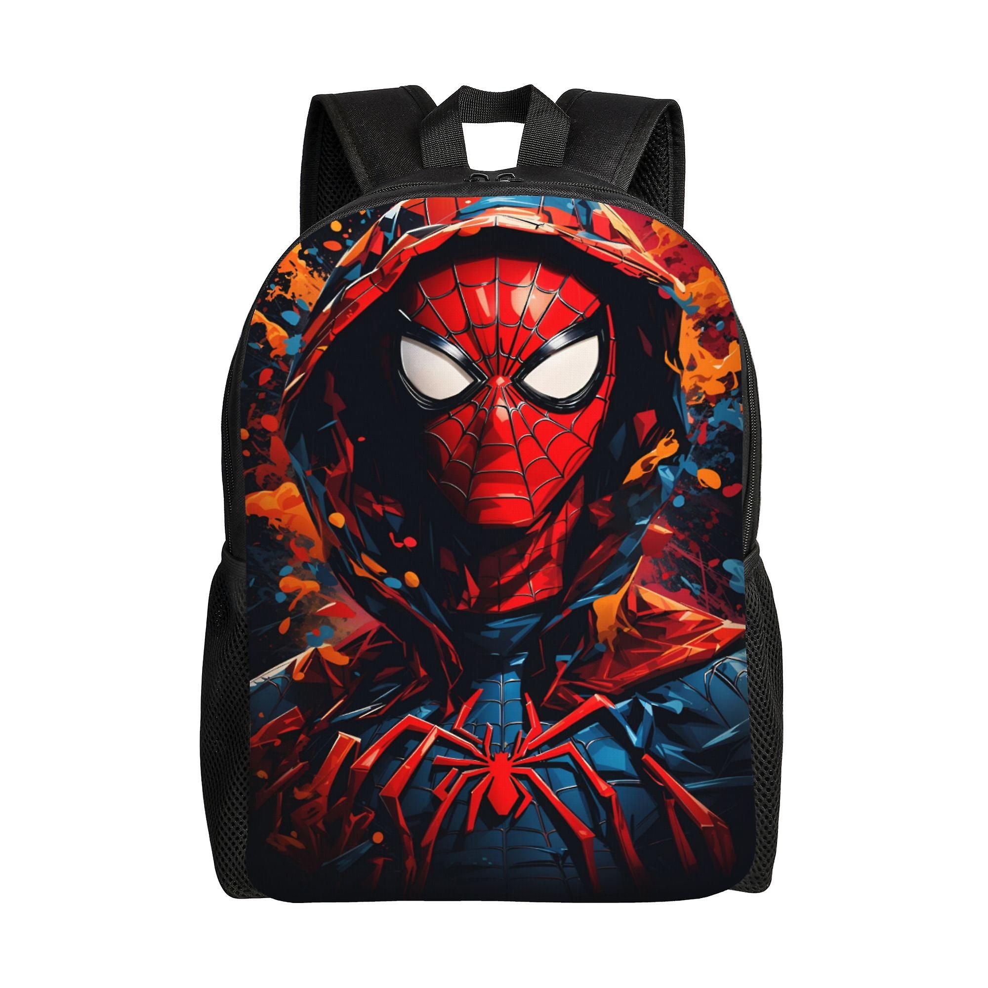 Spider Man Backpack, Adult Kids Simple Lightweight Casual Backpack for Children Student, Travel Backpack Laptop Backpack for College Work Camping