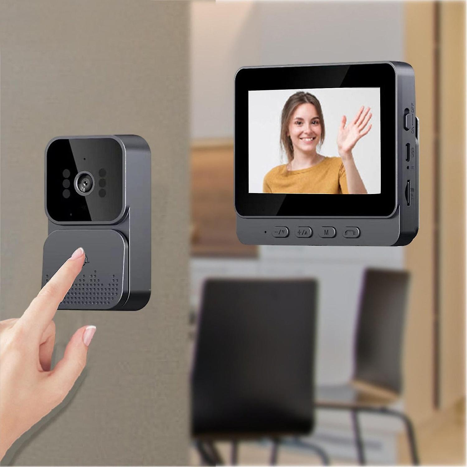 Intelligent Visual Doorbell, Wireless Visual Doorbell, 4.3 Inch Display Screen, Home Intelligent Two