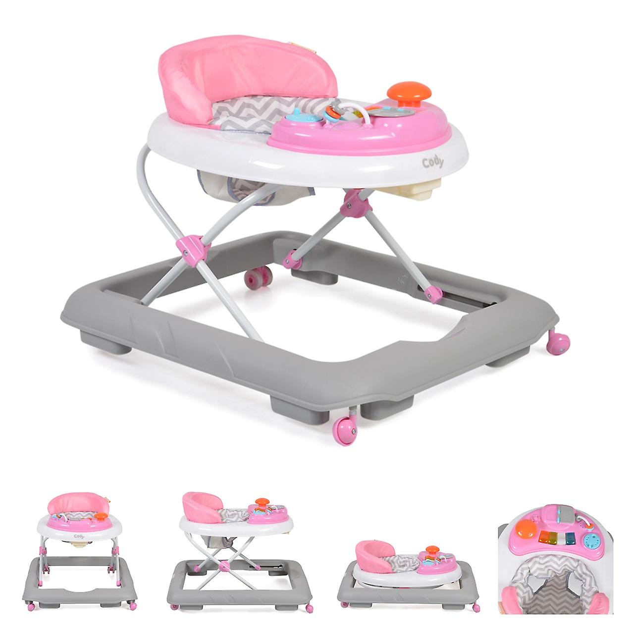 Cangaroo婴儿学步车Cody高度可调音乐功能播放中心挡块