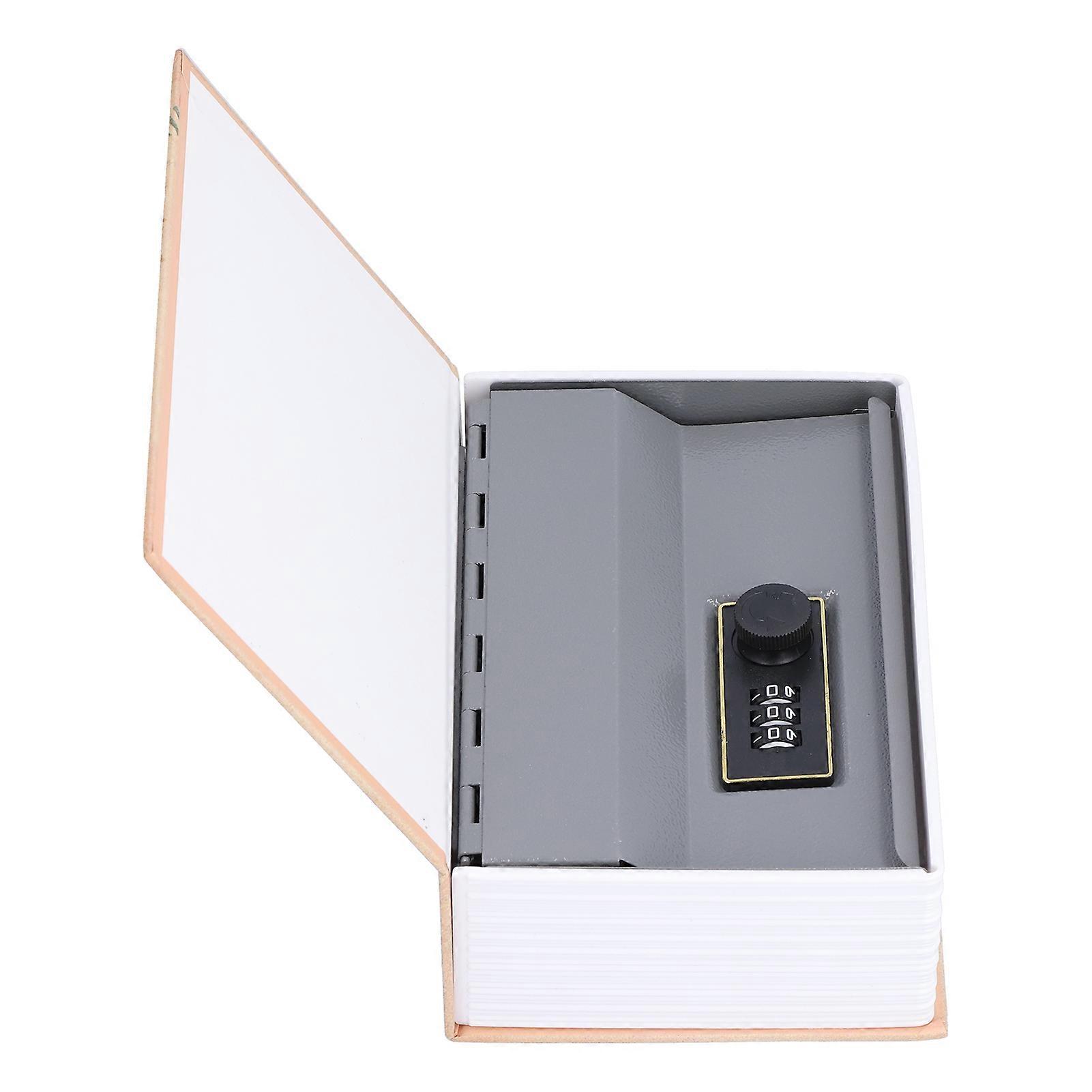 Mini tirelire avec doublure en acier inoxydable, coffre-fort en forme de livre, pour la maison et le bureau