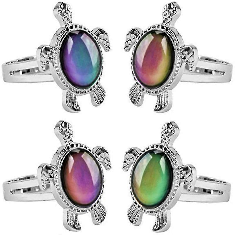 Mood Ring Color Rings Adjustable Size The Decorations Little Turtle