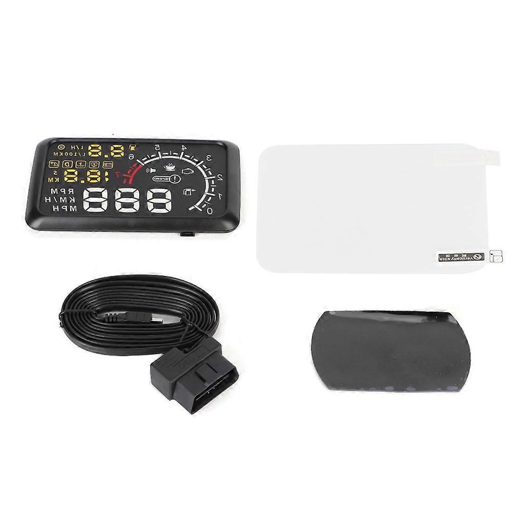 Universal 5.5in Head Up Display Speed Smart Gauge ODB2 System Car Accessories E2U221