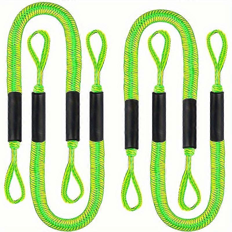 4pcs Boat Bungee Dock Lines, Boat Accessories Mooring Ropes, For SeaDoo, Kayak, Pontoon Boat 4ft(120cm)