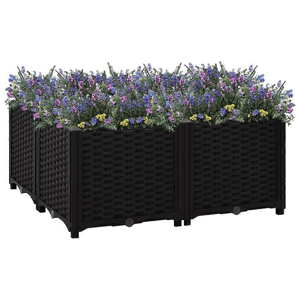 Raised Bed 31.5"x31.5"x15" Polypropylene