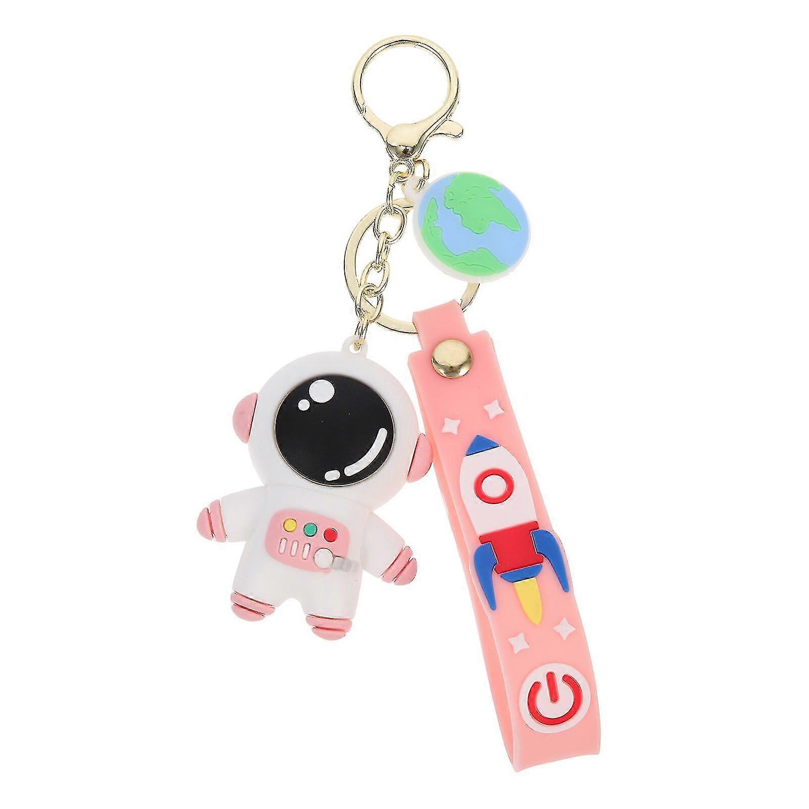Cartoon Astronaut Key Chain Pendant Pvc And Alloy Shell Compatible For Air Tag